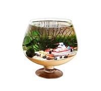 Aquarium pour Décorer Le Salon Aquarium en Forme de gobelet for Aquarium, Bouteille écologique de Bureau, Petit Aquarium, Eau en Verre Transparent for Animaux de Compagnie Mini Aquarium(Moyen)