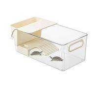Aquarium pour Les Tortues - Terrarium Transparent pour Reptiles - réservoir Pet/PP avec Zone de pré-Bas - Habitat Multifonctionnel pour Tortues, crevettes, Grenouilles, hermées et Accessoires