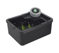 Aquarium pour Poisson Betta | Bac Paysager pour Tortues - Système Hydroponique avec Pompe USB pour Poissons Combattants, Crevettes et Méduses