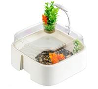 Aquarium pour reptiles - Boîte transparente pour terrarium d'élevage - Système de cage modulaire empilable - Plaque de ventilation régulatrice d'humidité - Couvercle de verrouillage sécurisé pour