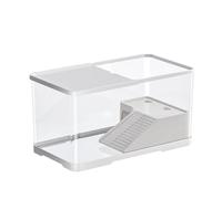 Aquarium pour tortues, bassins pour reptiles avec plate-forme solaire surélevée, habitat aquatique pour petites tortues, tortues et écrevisses, bassin multifonction avec design spacieux pour