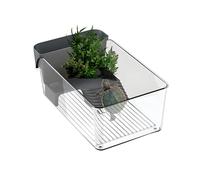 Aquarium pour Tortues - Habitat de Bains de Soleil | Habitat pour Reptiles | pour l'Observation des Bébés Tortues, Écrevisses, Crabes, Amphibiens, Soins des Animaux et Éducation et Intérieur