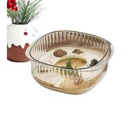 Aquarium Pour Tortues,Transparent Vue Complète Zones Multifonction Maison Pour Tortues - Aquarium Pour Crabes Et Reptiles - Pour Crevettes Poissons Amphibiens Animaux Aquatiques Reptiles