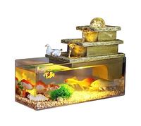 Aquarium Réservoir d'aquarium carré Transparent en acrylique, réservoir de poissons en circulation d'eau, petit réservoir créatif for Aquariums, aménagement écologique, ornements d'aquarium Bac à Pois
