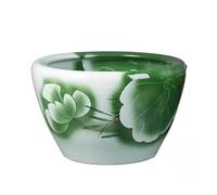 Aquarium Réservoir de Poissons en céramique réservoir d'eau Pisciculture Balcon nénuphar réservoir de Lotus Cour extérieure réservoir de Porcelaine réservoir de Poissons Décoration D'aquarium(41cm)