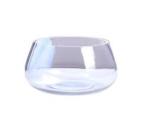 Aquarium Réservoir de Poissons Rond en Verre écologique, Petite Maison Transparente, Aquarium de Bureau, réservoir de Tortues, Plantation d'eau Bac à Poisson(Grand)