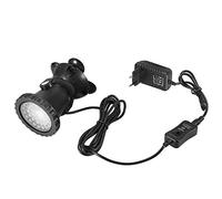 Aquarium RGB Projecteur submersible étanche IP 68 LED Lumière sous-marine Multicolore Dimmable Spot avec télécommande pour aquarium Jardin Pond Piscine Fontaine Fontaine(#1)