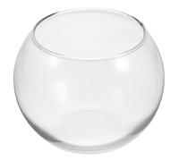Aquarium Rond en Verre Transparent, Bol de Table pour Plantes Hydroponiques | Design Moderne Compact, Usage Maison ou Boutique, Adapté aux Coquillages et Végétaux