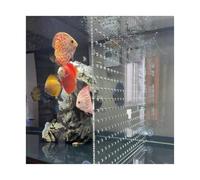 Aquarium Séparateur Diviseur Séparateur d'aquarium 10 20 55 75 gallons, Grand séparateur d'aquarium pour séparer Les Frites des Parents(B Pattern,57x65cm/22.4x25.6in)