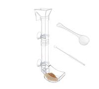 Aquarium Shrimp Feeder Tube Set - Clear Fish Tank Feeding Tube With Feeding Dish Tray, Target Feedingg Kit For Shrimp & Small Fish, Transparent Acrylic Feeder + Controlled Feedingg Design, Easy Instal