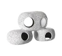 Aquarium Shrimp Hides, Porous Breeding Cave, Stable Small Decor, Natural Hiding Spot Premium Quality Portable Compact Ideal for Resting Breeding, Betta Fish and Shrimps Tanks