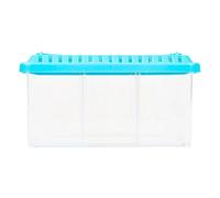 Aquarium Starter Kit - Betta Fish Tank with Removable Dividers | Compact Small Fish Tank | Decorative Small Fishs Bowl with View for Home Offices Classroom Kids Beginners