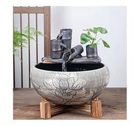 Aquarium Style Chinois Céramique Fish Tank Accueil Circulation Débit Fontaine d'eau Cour Fish Culture Tank Salon Décoration Aquarium Fish Tank Fish Tank Décorations