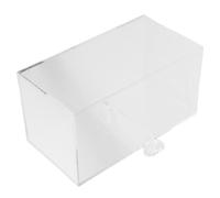 Aquarium Suspendu Acrylique, Maintien du Niveau d'eau, Montage Négatif | Réservoir Externe Transparent 15x8x8cm, Auto-remplissage Intégré, Nettoyage Facile, Intérieur Moderne
