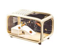 Aquarium Tank - Mini Aquarium Starter Kit | Mini réservoir de poisson en verre | Réservoirs de tortue bol de poisson de bureau avec décor d'escalade | Bol de conteneur pour animaux aquatiques