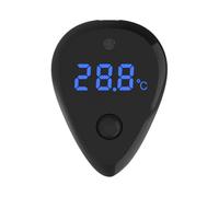 Aquarium Temperature Monitor, Led Display Thermometer, Touch Control Gauge, Accurate Digital Measurement Tool, Waterproof Sensor Design, 1 Unit, Black, for Tanks, Fish, Pet Store, 2.36x1.77x0.39inches