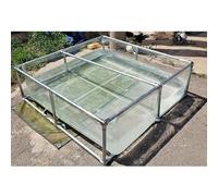 Aquarium temporaire 100 x 100 x 40 cm - Panneau de visualisation transparent, aquarium portable intérieur/extérieur, carpes koï hors sol et étang à canards, idéal pour les poissons et la vie aquatique