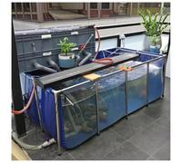 Aquarium temporaire avec panneau de visualisation transparent, aquarium durable pour une utilisation en intérieur et en extérieur, idéal pour les carpes koï, les étangs à canards et les étangs hors