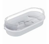 Aquarium Tortue Bébé - Réservoir Clair pour Reptiles, Habitat Multifonction | 4 Zones De Bureau avec Plates-Formes pour Terrapins, Écrevisses, Bernard-l’ermite, Aquarium Compact pour Maison