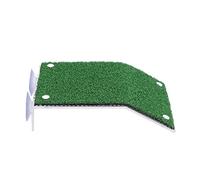 Aquarium Tortue Terrasse Acrylique Simulation Peau d'herbe Verte Échelle De Réservoir Amphibie Plate-Forme Rampante pour Tortues Grenouilles Tritons Reptiles Animaux De Compagnie (M)