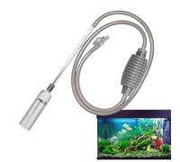 Aquarium Vacuum Cleaner, Gravel Tidying, Fish Tank Suction, Semi Auto Manual, Long Hose, (66.9 in), Great for Cleaning Pebbles in Aquariums and Fish Tanks