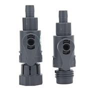 Aquarium Water Control Connector | Double Valve Leakage Proof & Quick Release | Fish Enclosure Hose Tap for Purification System/Pump/Water Change | 2 - Pack with Adjustable (3/8in)