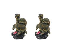 Aquariums Paysage Tortue Modèle Résine Aquariums Décorations Art Terrarium Habitat Ornements Photo Accessoires Décoration Tortue Décoration pour aquariums, Terrarium, Bureau