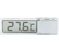 Aquariumthermometer 3D LCD Elektronisch transparent digitaler Fischtank für Wassertemperaturmessung Silber