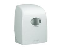 Aquarius 6959 - Distributeur mural d’essuie-mains roulés, blanc, hygiénique sans contact, compatible avec rouleaux Scott et Kleenex