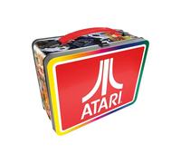 AQUARIUS Atari Fun Box - Boîte de rangement en étain robuste avec poignée en plastique et couvercle avant en relief - Produit sous licence officielle ATARI et cadeau de collection