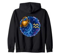 Aquarius Cosmic Aquarelle Graphique Sweat à Capuche