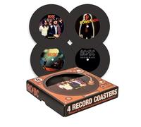 Aquarius – Dessous de verre en vinyle AC DC – Taille M, Multicolore