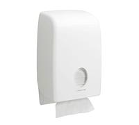 Aquarius Distributeur d'essuie-Mains 6945, pour essuie-Main Papier | Distributeur manuel, blanc, pour essuie-mains et essuie-tout, 39,9 x 26,5 cm x 13,6 cm