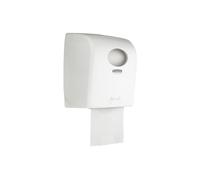 Aquarius Distributeur d'essuie-mains roulés 7375, pour essuie-mains papier | Distributeur manuel, blanc, pour essuie-mains et essuie-tout, 38,2 x 30,9 x 24 cm