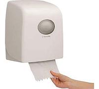 Aquarius Distributeur d'essuie-Mains roulés Slimroll 6953 | Distributeur manuel, blanc, pour essuie-mains et essuie-tout, 34,3 x 31,8 cm x 19,1 cm