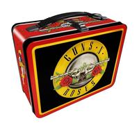AQUARIUS Guns N' Roses Fun Box - Boîte de rangement en étain robuste avec poignée en plastique et couvercle avant en relief - Produit sous licence officielle GNR et cadeau de collection
