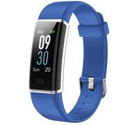 Aquarius IP68 Waterproof Bluetooth Fitness Tracker with Heart Rate Monitor and Step Counter - Blue