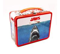 AQUARIUS Jaws Gen 2 Fun Box - Boîte de rangement en étain robuste avec poignée en plastique et couvercle avant en relief - Produit sous licence officielle XXXXX et cadeau de collection pour enfants,