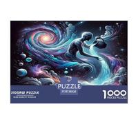 Aquarius Jigsaw Puzzle 1000 Pièces pour Les Adultes Constellation Puzzles Difficiles Cadeaux pour Adultes 100% Carton Recyclé Décoration De Maison 38x26cm/1000pcs