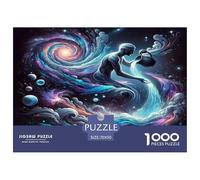 Aquarius Jigsaw Puzzles 1000 Pièce Adapter Les Adultes Ou Les Familles Ensemble Constellation Jeu De Puzzle Cadeaux pour Adultes 100% Carton Recyclé Puzzle Décoratif 70x50cm/1000pcs