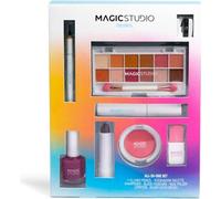 Aquarius Magic Studio Colorful Complete Makeup Kit With 32 Eyeshadows, 16 Shimmers, 8 Powders, and 8 Blushes (Kit de maquillage complet coloré avec 32 ombres à paupières, 16 Shimmers, 8 poudres et 8 f