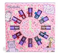 AQUARIUS MARTINELIA BFF CLOCK NAIL POLISH BEAUTY Set de maquillage pour enfants avec 12 vernis à ongles multicolores pour enfants, idéal comme cadeau