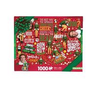 Aquarius Papier Cadeau Elf Puzzle de 1 000 pièces (Puzzle de 1 000 pièces) - sans éblouissement - Ajustement précis - Produit sous Licence Officielle Elf et Objets de Collection - 55,9 x 71,1 cm