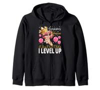 Aquarius Queen I Don't Get Older I level up Birthday Queen Sweat à Capuche
