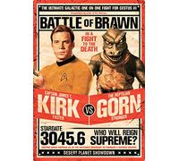 Aquarius Star Trek Kirk Vs Gorn Plaque en étain