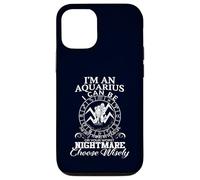 Aquarius Zodiac Best Thing Worst Nightmare Citation Coque pour iPhone 12/12 Pro