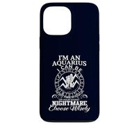 Aquarius Zodiac Best Thing Worst Nightmare Citation Coque pour iPhone 13 Pro Max