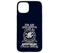 Aquarius Zodiac Best Thing Worst Nightmare Citation Coque pour iPhone 15 Plus