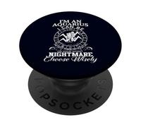 Aquarius Zodiac Best Thing Worst Nightmare Citation PopSockets PopGrip Adhésif