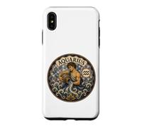 Aquarius Zodiac Mosaic Water Bearer Illustration Coque pour iPhone XS Max